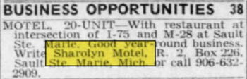 Sharolyn Motel & Restaurant - Jul 1971 - For Sale